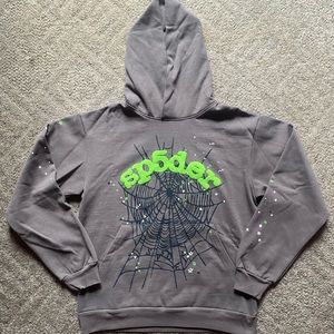 Sp5der Wait Web Hoodie ‘Slate Grey’